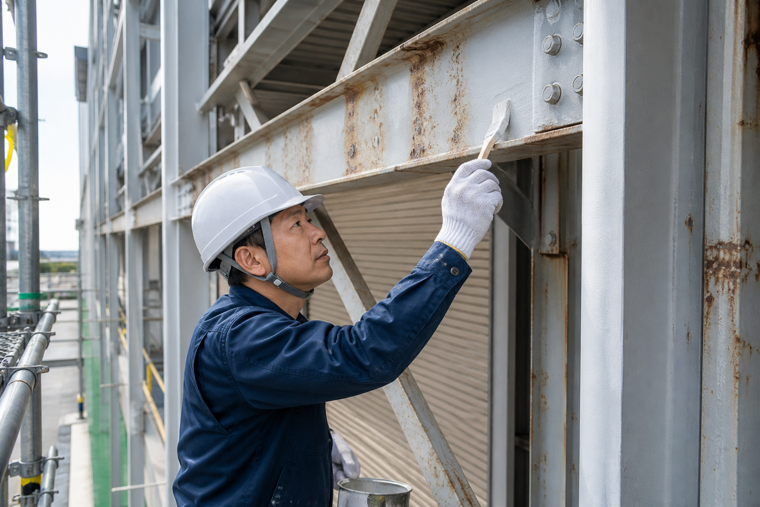工場・倉庫の塗装の施工イメージ